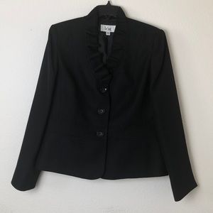 Black 2 Piece Skirt Suite by Le Suit